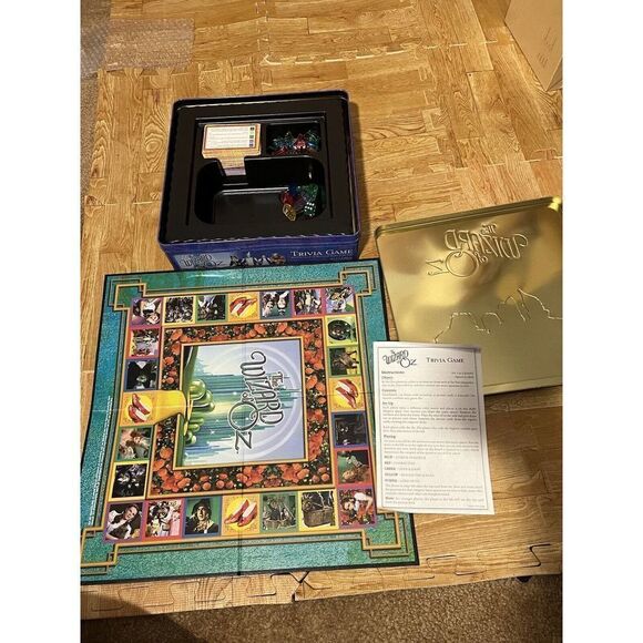 Vtg "The Wizard of Oz" Trivia Game in Collectors Tin - 1999 Edition Complete - Picture 8 of 10